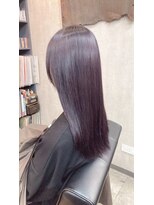 オト(oto) 艶めくレッドブラウンの美ストレート/酸熱トリートメント/艶髪