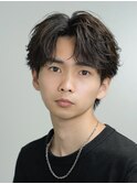 フェザーパーマコンマバングショート