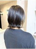 福山市美容院Caary透明感あるインナーベージュカラー20代30代