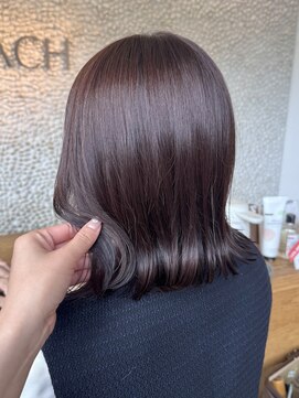 ビーチ(BEACH) ブリーチなしで作るカシスブラウン