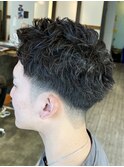 スパイキーショート×ナチュラルパーマ