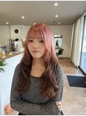 ケアブリーチダブルカラールーツカラーピンクベージュ