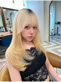 韓国顔周り/ハイレイヤーカット/ミディアムレイヤーカット北千住