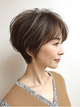 ハーツ(Heart's) 大人可愛い20代30代40代50代くびれショートボブ丸みショート