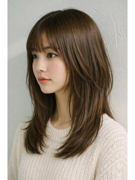 ワゴンバイアフロート(Wagon by afloat) セミロング20代30代イメチェンレイヤー前髪なし前髪あり池袋