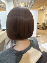 ヘアープロデュース ジェネシス(hair produce genesis) <genesis>髪質改善・ブリーチなし暖色カラーとミニボブ