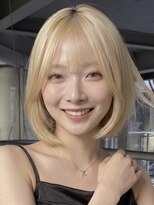 ミンクスリッカ 表参道(MINX RICCa) MINX RICCa-ミンクスリッカー】大人可愛いベージュボブ