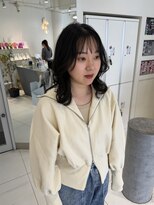 ステラ ヘア デザイン サロン(STELLA hair design salon) ミディアム 顔まわり 黒髪 【杉若】
