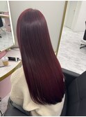 髪質改善×ブリーチなしピンク