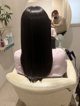 ビーエフサロン(BxF SALON) 半年ぶりの美髪ストレートコースで作るシルク艶髪
