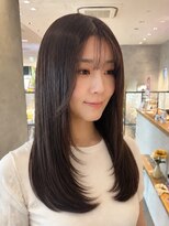 エル バイ ゼノン ビューティー(L by ZENON BEAUTY)&nbsp;ミルクティーブロンド/ダークブルー/デジタルパーマ/橿原