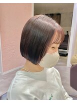 フェイス 石川町 (FACE)&nbsp;ボブ×ミニボブ×切りっぱなしボブ×タッセル×横浜×前髪あり