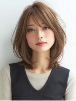 ハーツ 青山表参道店(Heart's)&nbsp;白髪ぼかし脱白髪染め似合わせミディアムレイヤー0代50代60代