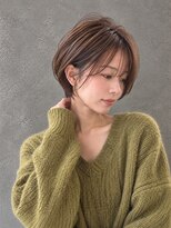 ラベルムバイエーケー(La Belleme by AK)&nbsp;丸みショートボブアッシュベージュ