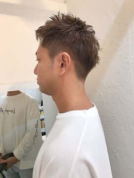 ワイルドツーブロック ベージュブラウン L メンズサロンドットトウキョウ 草津店 Men S Salon Dot Tokyo のヘアカタログ ホットペッパービューティー