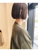 ぱつっとボブ