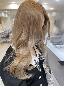 ユー(juu.) new open☆【juu.】milk tea beige×韓国くびれロング