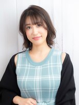 ノブ ヘアデザイン 能見台店(NOB hairdesign) 〈NOB能見台店店〉ヘルシー 外ハネ ミディアムスタイル