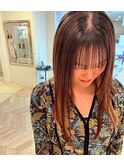 (akiko)ストレートロング×インナーカラーあ