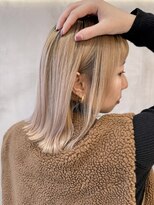 インプレッション(impression produced by LA’BO) 【札幌/impression佐藤】ぱつっと外ハネボブ/ハイトーン