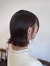 カット+前髪、顔まわりストレート+1STEPトリートメント