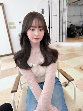 ルフェリ(Lufeli) 【Lufeli】小野裕大　くびレイヤー　オリーブベージュ　顔周り