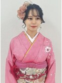 華やか和装アップ