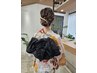 浴衣着付+ヘアセット ￥6600  #アップセット #ヘアアレンジ #着付 (兵児帯可)