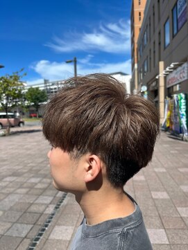 フレンズ 手稲店(friend's) ダークミルクティーベージュ色落ち刈り上げマッシュ札幌美容室