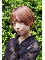 カライングドゥ(ing deux) 大人可愛い20代30代40代黒髪前下がりショートボブ丸みショート◎