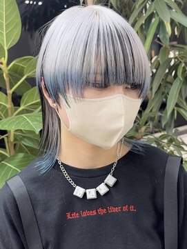 イエナ 渋谷(IENA) ウルフデザインカラー ダブルカラー ハイトーン ケアブリーチ