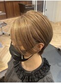 前髪長めショート