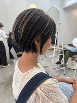 ロミー 本厚木(ROMMY.)&nbsp;大人可愛いショートヘアコントラストハイライト