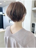 福山市美容室Caary丸みショートヘアふんわりショートヘア