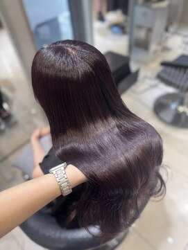 ユーフォリア 池袋東口駅前店(Euphoria) 【Euphoria/Miku】艶カラー/暖色カラー/トリートメント/韓国ヘア