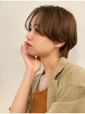 大人くびれハンサムショート×長め前髪レイヤー