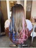 エクステロングピンク×ブルーツートンインナー