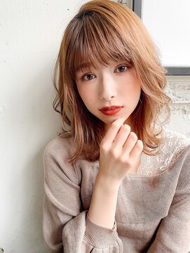 アグノス 青山(Agnos) 外ハネボブ愛されレイヤーカットくせ毛風カール#298g0106