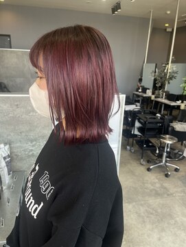 グリッター(GLITTER) チェリーピンクカラー　外ハネボブ