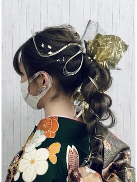 カプロアシヤ(Capullo.Ashiya) 袴に合うヘアセット