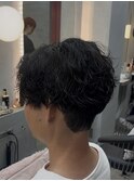 men's/メンズ波巻きスパイラルパーマ/ナチュラルツーブロック