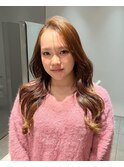 ワンホンレイヤー/ミルクティーブロンド/ダークブルー/伊勢原