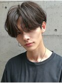 MEN’S/リバースセンターパート/ニュアンスパーマ/表参道