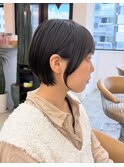 @ショート/ミルクブラウン/顔周り/30代40代50代/横浜