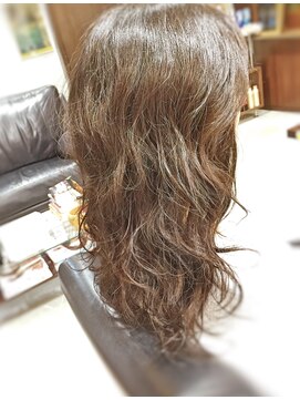 キャン 温品店(CAN) 【CAN】コテで巻いたようなゆるふわパーマ×エアウエーブ