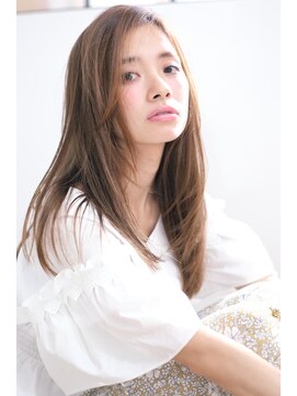 ワク(WAKU) 【WAKU】ニュアンスが可愛いシンプルストレート大人かわいい