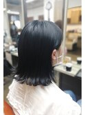 【Bellecoupes】林原加昌  ブルーブラック ボブヘア