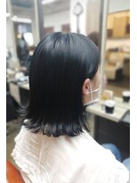 ベルクープス 天王寺店(Belle Coupes) 【Bellecoupes】林原加昌 ブルーブラック ボブヘア
