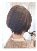 大人可愛いショート/丸みショート