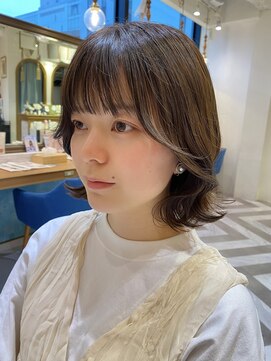 ロンドアヴァントゥス 池袋(Lond aventus) くびれボブ、くびれヘア、韓国ボブ、ショコラベージュ